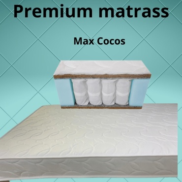 матрас Premium-matrass ax Cocos, 90x115x20 см, чехол жаккард, вискоза