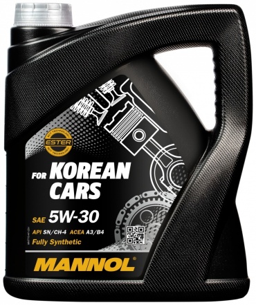 Синтетическое Mannol Korean Cars 5W-30 4 л