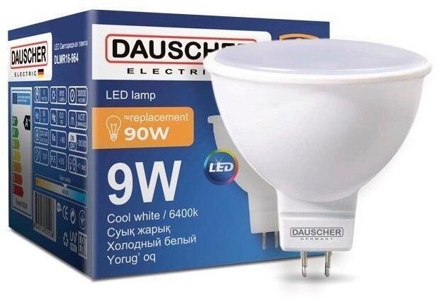 DAUSCHER 9W GU5.3, светодиодная, холодный белый