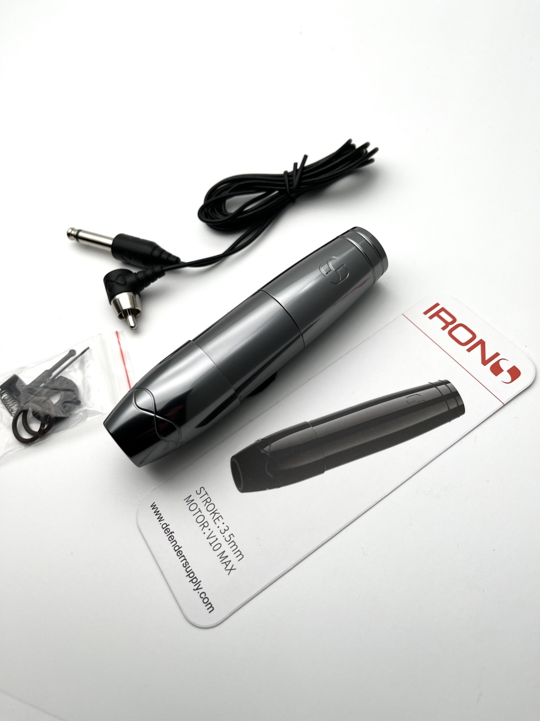 Тату-машинка Defenderr Iron S Gunmetal роторная 8000