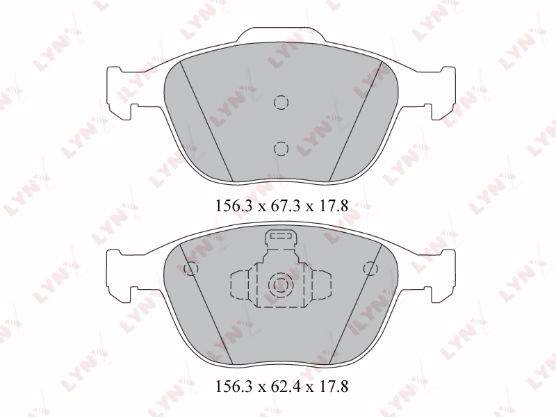 Колодки LYNXauto передние BD3022 4 шт