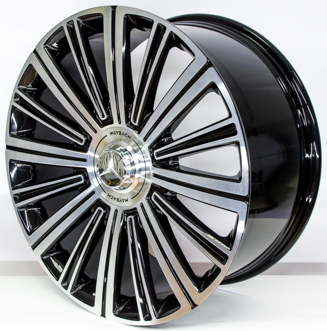 Mercedes-Benz Maybach 10/11.5x22/5x112 D66.6 ET47 черный, серебристый
