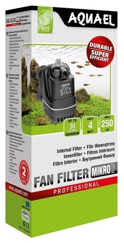 Купить Фильтр Aquael Fan-Micro Plus Помпа-фильтр для аквариума 4 Вт 250 ...