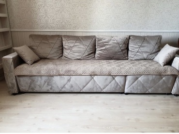 Makhome дивандек для дивана Версаче23 коричневый 90x300 см