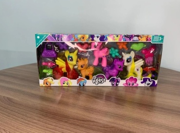 Фигурки My Little Horse Пони 375803, 15 см, 16 шт, мультиколор