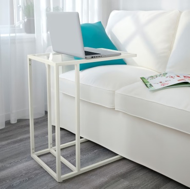 Журнальный столик UYDE KZ Lovely Home приставной 859284051, 35x65x55 см, белый