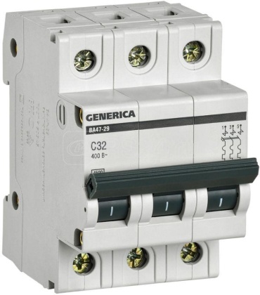 IEK автоматический выключатель MVA25-3-032-C 32 A