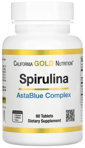 California Gold Nutrition БАД Spirulina AstaBlue Complex 60 таблеток