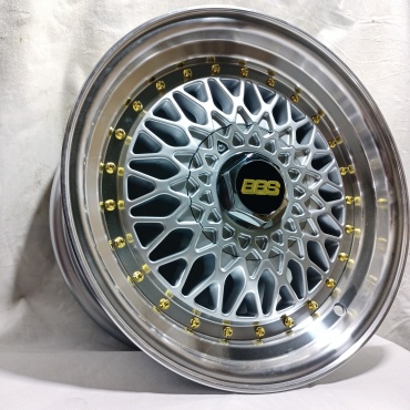 BBS 155170 7x15/4x100 D73.1 ET22 4 диска серебристый, золотистый, серый