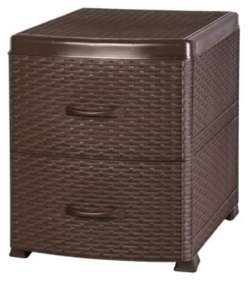 Комод пластиковый VIOLET Ротанг 035501 38х52х48 см