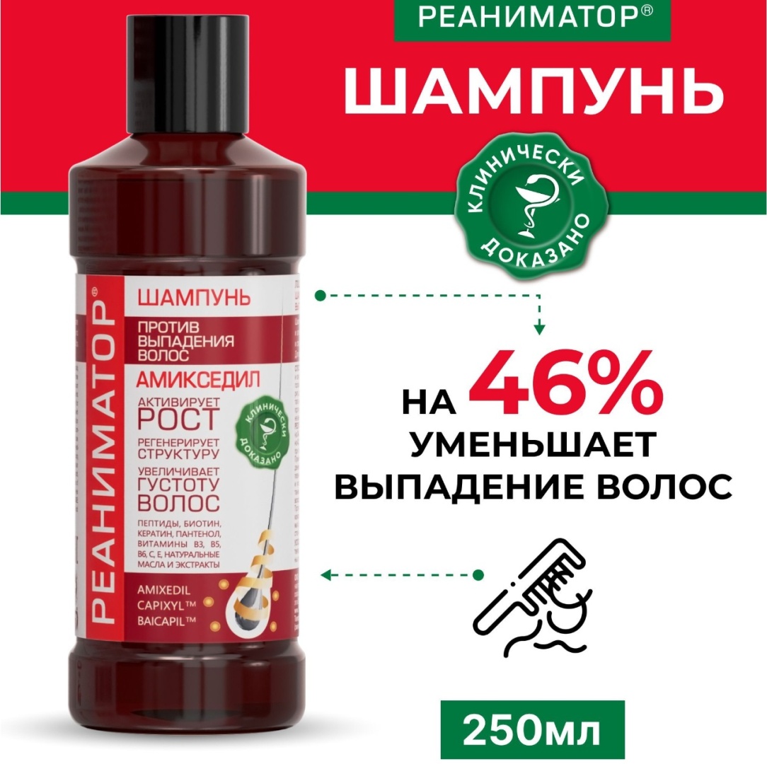 Лошадиная сила Реаниматор шампунь 250 мл