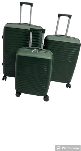 Комплект чемоданов Fashion Case Fashion полипропилен 210 л зеленый, хаки