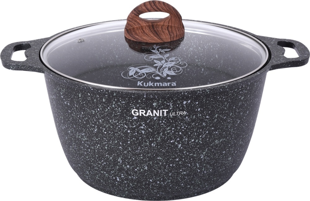 Кастрюля 6 л, Kukmara Granit ultra original кго62а алюминий