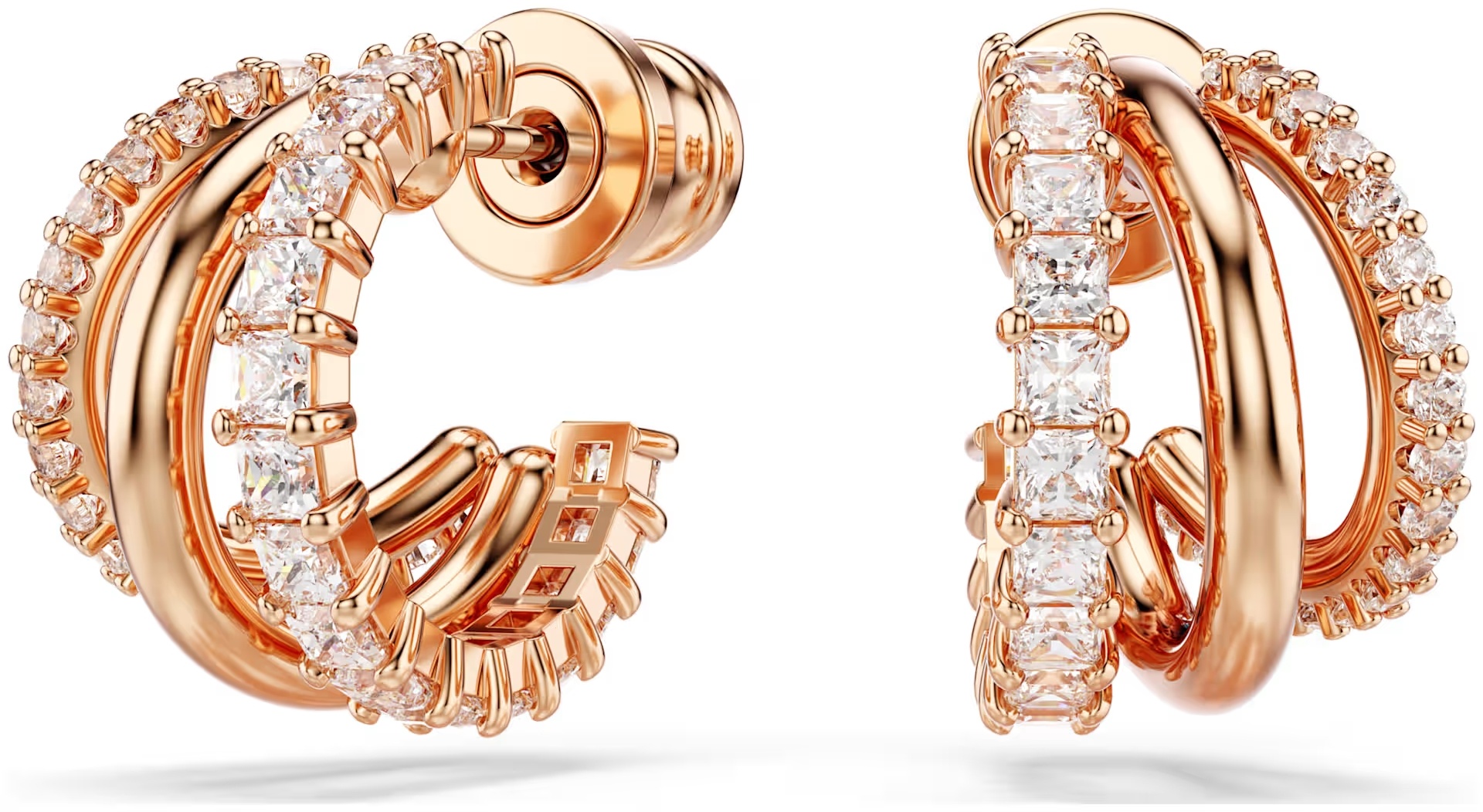 Серьги Swarovski ювелирный сплав, цирконий