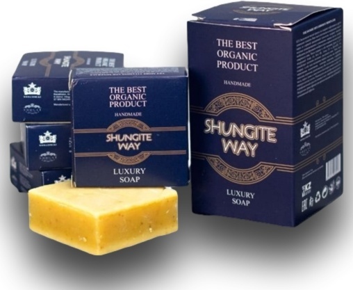 Кусковое мыло туалетное Shungite Way Luxury 4x75 г