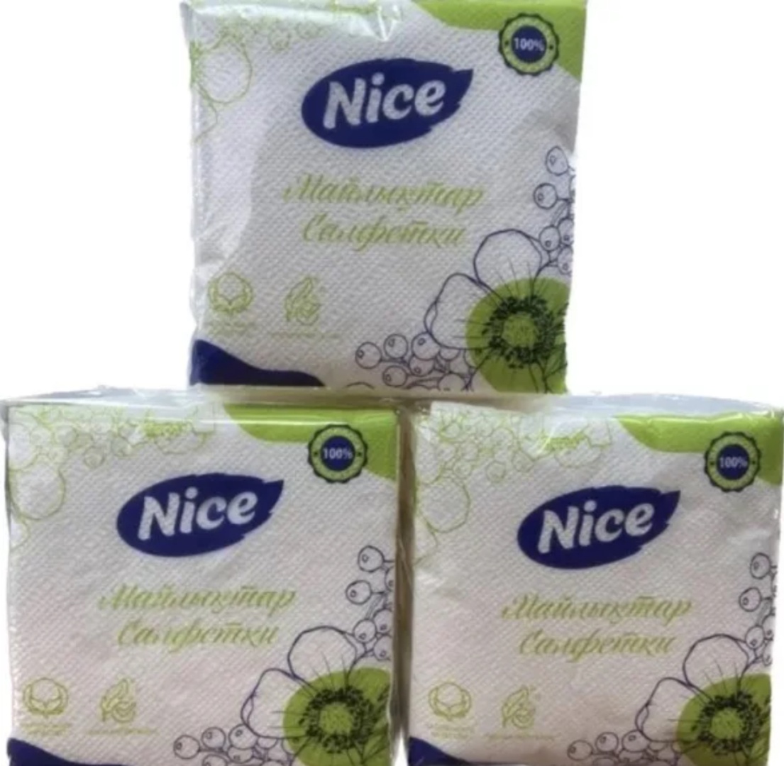 Бумажные салфетки Nice 60 шт