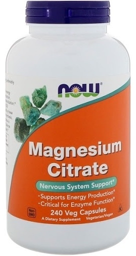 Купить NOW Magnesium Citrate 400 mg капсулы 240 шт в Алматы – Магазин ...