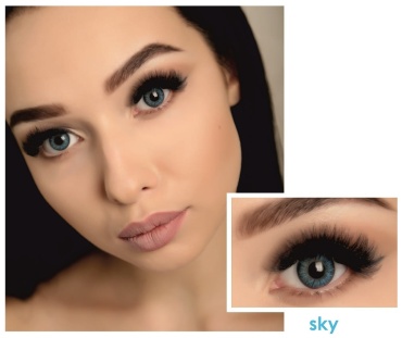 Контактные линзы Magic eye Sky -2.50 кривизна 8.6 на полгода 2 шт