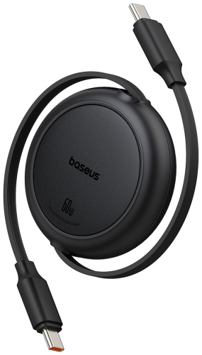Кабель Baseus USB TypeC (M), 1 м, Free2Pull Mini C-C 60W P10364500111-01 черный