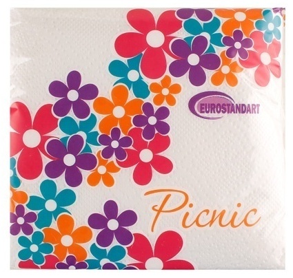 Бумажные салфетки Picnic Eurostandart 90 шт