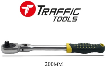 Трещотка с поворотной головкой Traffic tools TT2014 1/4, 200 мм