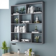 Полка Sore 702392695, 120х18x128 см, графит