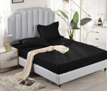 Простыня с наволочками Kaliva home 180x200, страйп-сатин