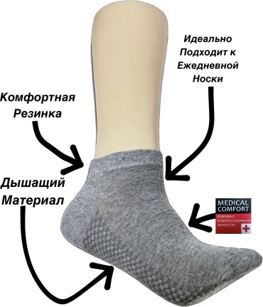 Носки Синь Де Сы 5 пар черный, серый, белый 41-45