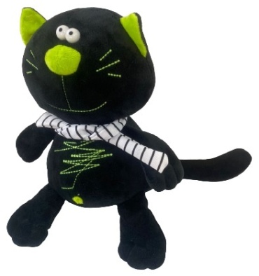 Мягкая игрушка Кот Батон, высота 30 см, мультиколор