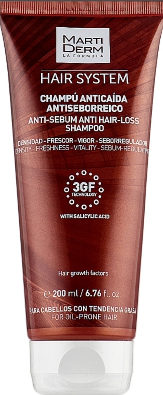 MARTIDERM Hair system Anti-Sebum шампунь 200 мл
