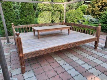 Топчан версачи 3x2.5x1 м, сосна