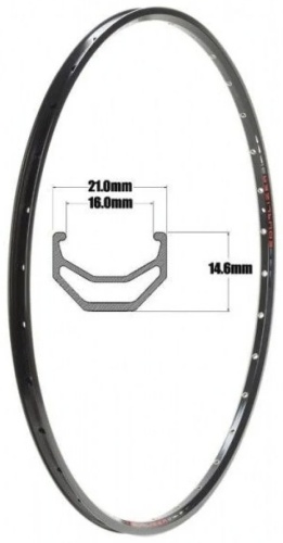 SUNringle  обод  Equalizer EQ21 559/E56E708136051/24P*, black