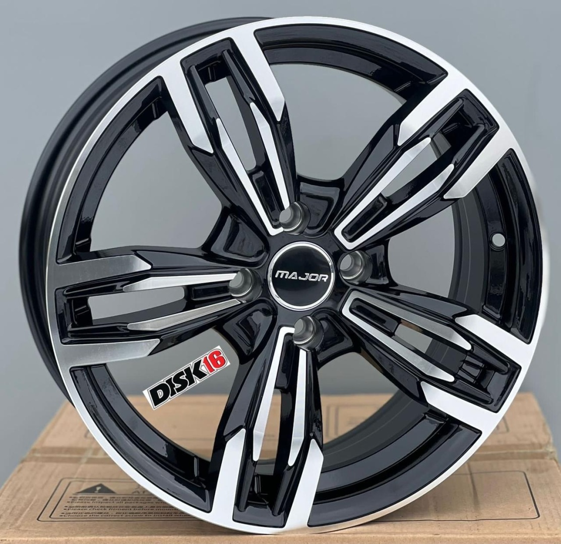 RNO 418 6.5x16/4x100 D67.1 ET35 черный, серебристый