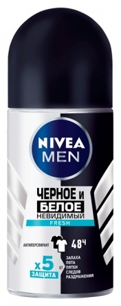 NIVEA Део-ролик Men Невидимый Fresh 50 мл дезодорант для мужчин 50 мл