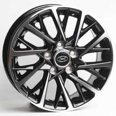 Kipardo HND16001 7.5x17/5x114.3 D67.1 ET45 4 диска черный, серебристый