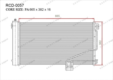 Gerat радиатор кондиционера RCD-0057