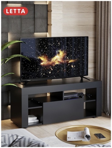 ТВ-тумба напольная Letta 1736373, 109x48x35 см, черный