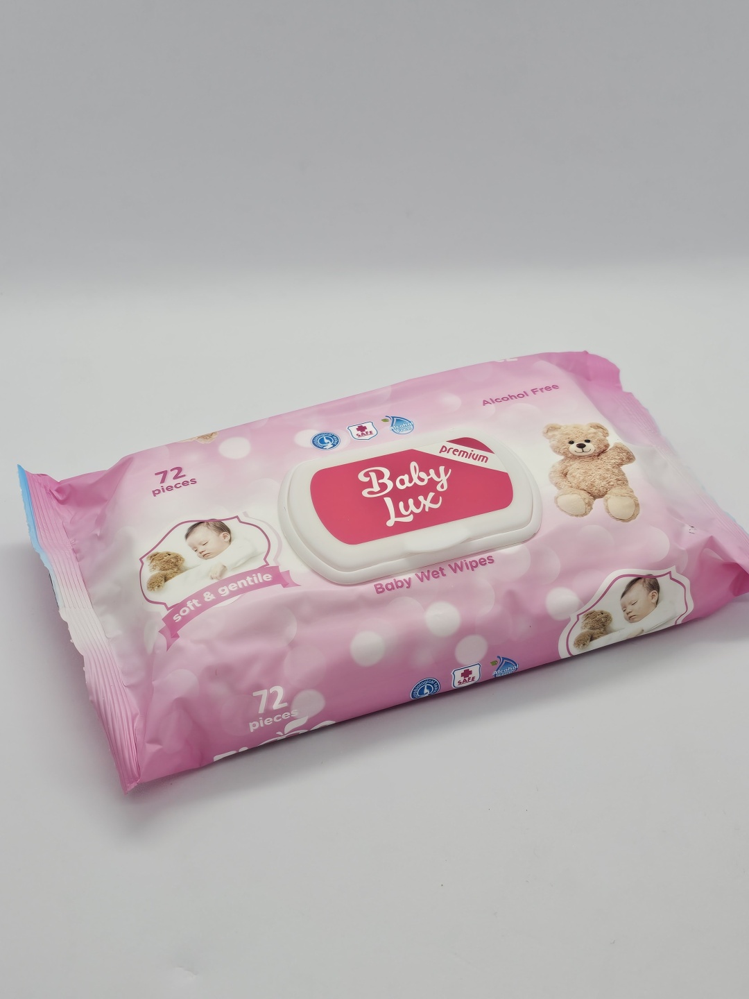 Детские влажные салфетки Elma Premium Baby Lux 72 шт