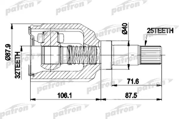 PATRON шрус PCV9937