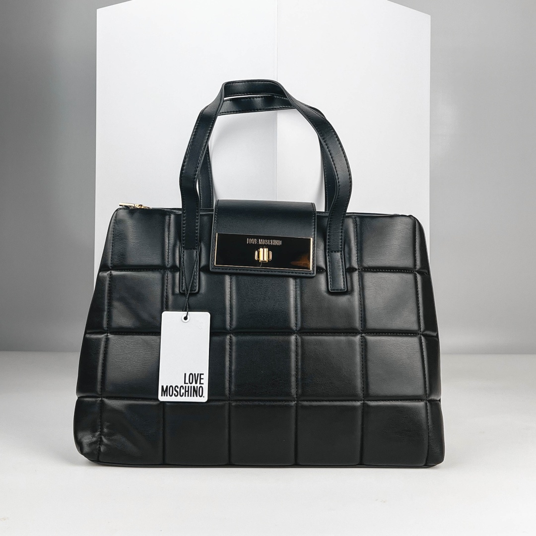 Сумка тоут Love Moschino экокожа черный