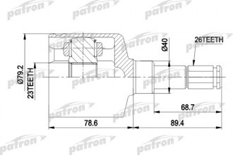 PATRON шрус PCV5029