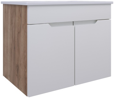 Тумба с раковиной AVK A4 ТН 2Д 800 К, 80x52x45 см, белый, золотой