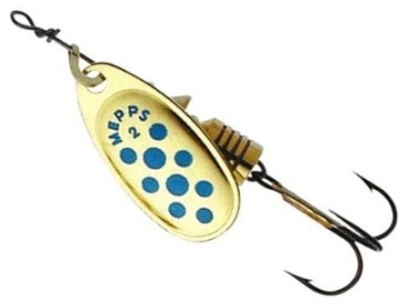 Блесна Mepps COMET PTS BLEUS OR №2 62009 1 шт gold blue dots