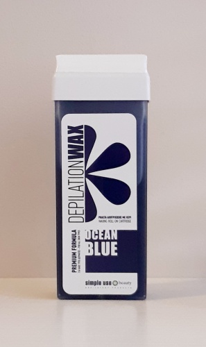 Воск гелевый Simple Use Beauty Ocean Blue плотность плотная в картридже 100 мл