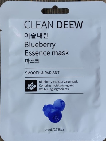 Маска для лица CLEAN DEEW тканевая Blueberry 1 шт