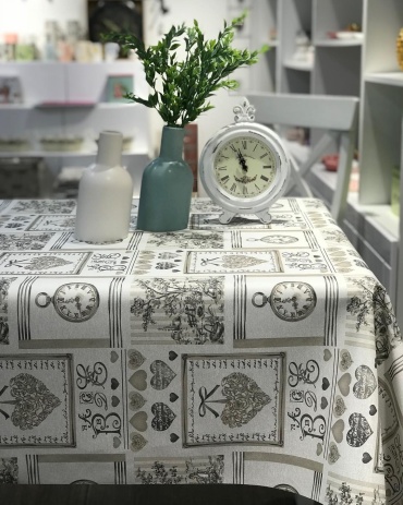 Скатерть Mirha 140x120 см, полиэстер, хлопок, 1 шт