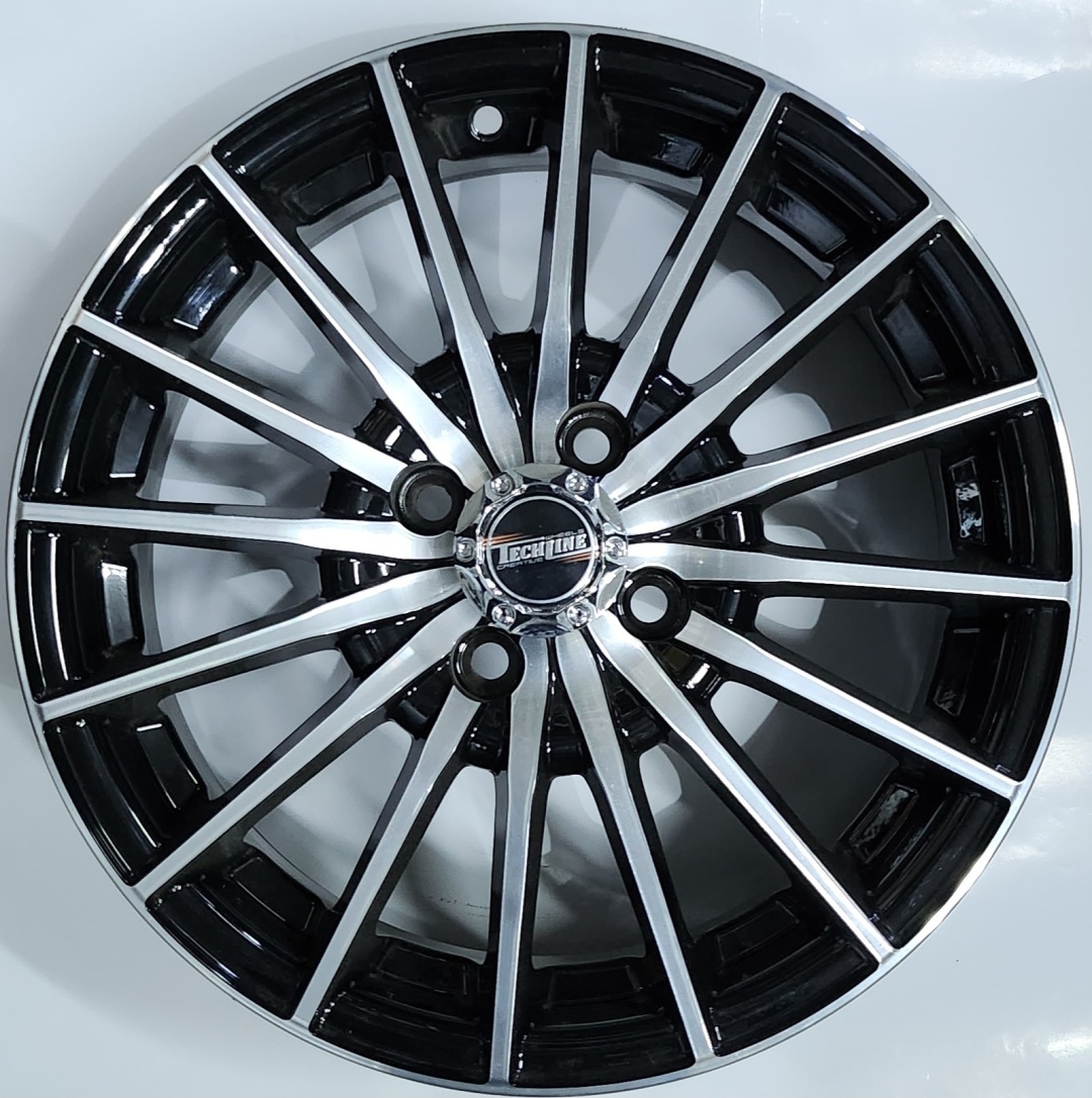 Tech-Line 523 6.5x15/4x98 D58.6 ET35 черный, серебристый