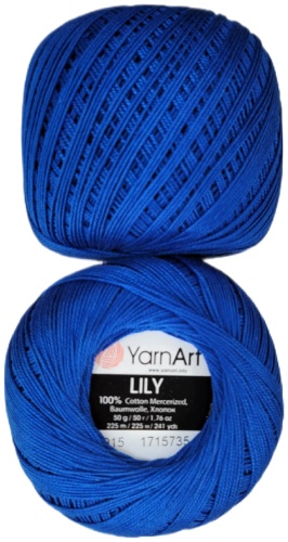 Моток YarnArt LILY 4915 синий 225 м 50 г