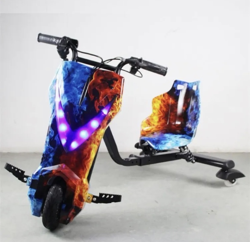 Электросамокат Drift Scooter EcoWheels 36V Flame\Ice черный