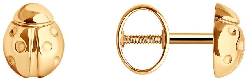 Пусеты SOKOLOV EAR-SO-585-015763 вес 1.17 г золото, без вставок